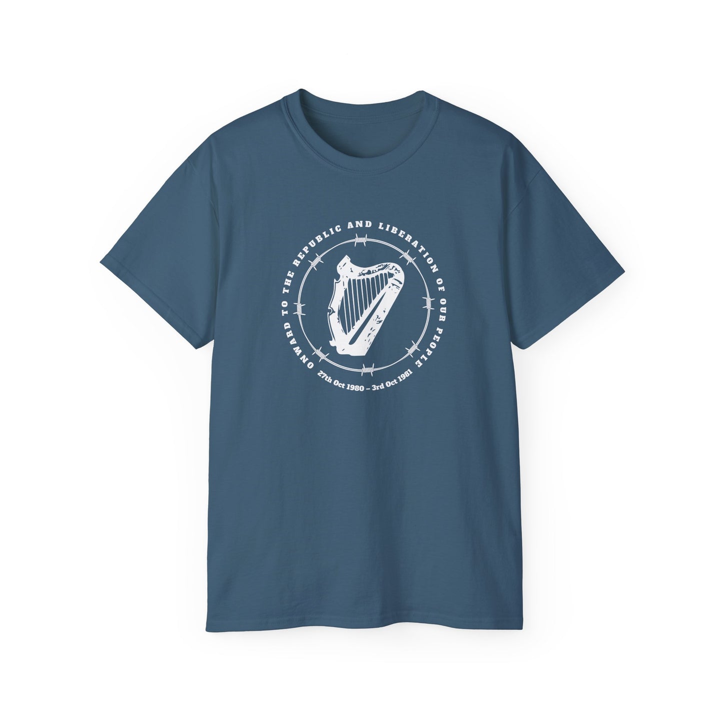 IRA INLA Irish 1981 Hunger Strikers Commemorative Memorial To The Ten Men with Bobby Sands Quote Unisex Ultra Cotton Tee