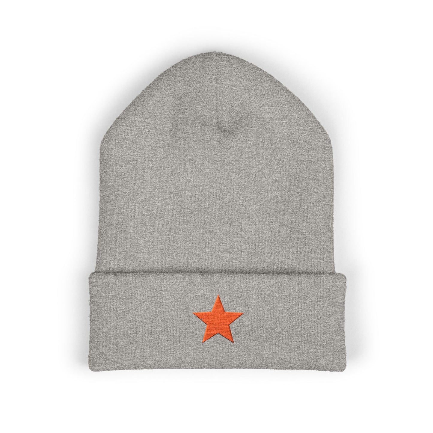 Socialist Embroidered Red Star Communist Leftist Cuffed Beanie Hat