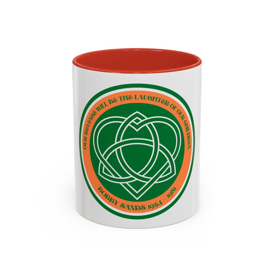 Bobby Sands United Ireland Hunger Striker IRA Commemorative Our Revenge Will Be The Laughter of Our Children Accent Mug