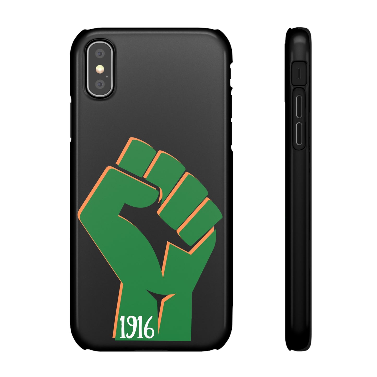 Irish Flag Fist Tricolour 1916 Easter Rising IRA Commemorative iPhone and Samsung Galaxy Snap Phone Cases