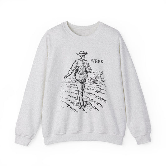 LGBTQ Plus Werk Vintage Farmer Sowing Seeds Gay Lesbian Queer Trans Unisex Heavy Blend™ Crewneck Sweatshirt