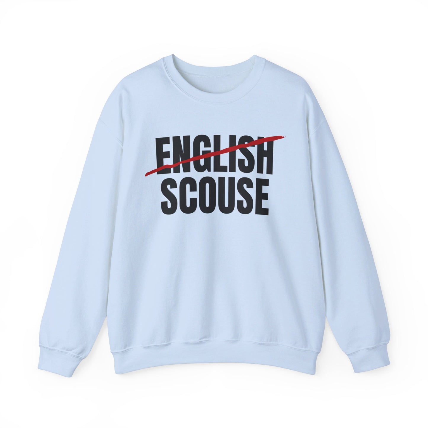 Scouse Not English Liverpool Scouser People's Republic of Liverpool Unisex Heavy Blend Crewneck Sweatshirt