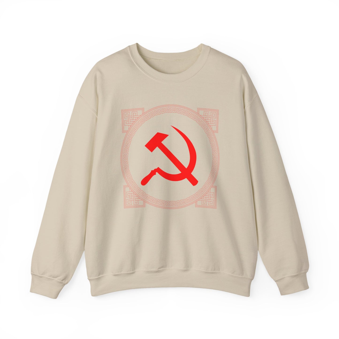Communist Hammer and Sickle with Chinese East Asian Style Boarder Leftist Socialist Unisex Heavy Blend™ Crewneck Sweatshirt