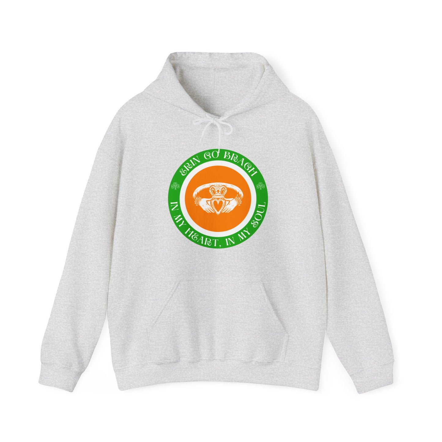 Ireland Erin go Bragh In My Heart In My Soul Claddagh Irish Republican United Ireland Celtic Unisex Heavy Blend™ Hooded Sweatshirt