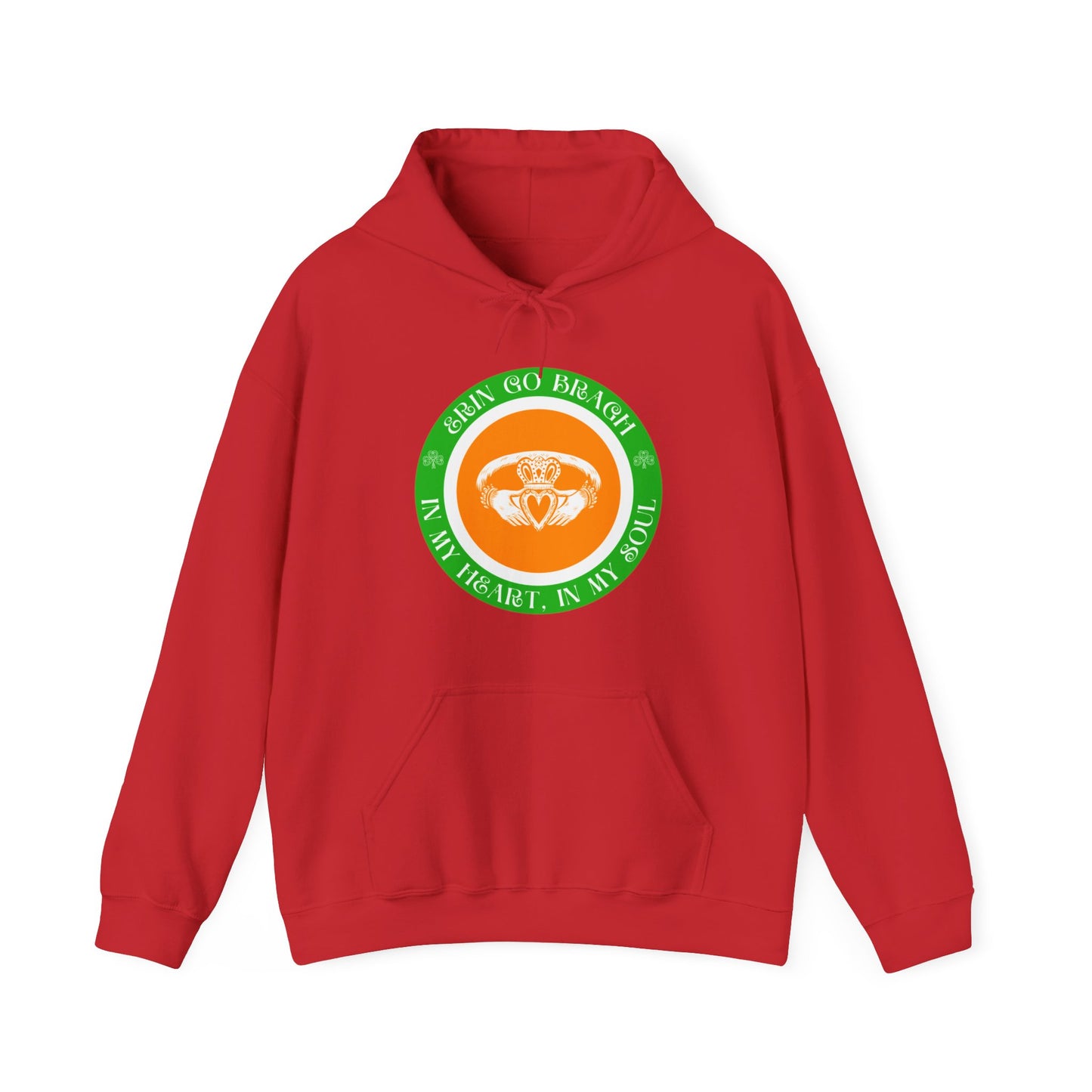 Ireland Erin go Bragh In My Heart In My Soul Claddagh Irish Republican United Ireland Celtic Unisex Heavy Blend™ Hooded Sweatshirt