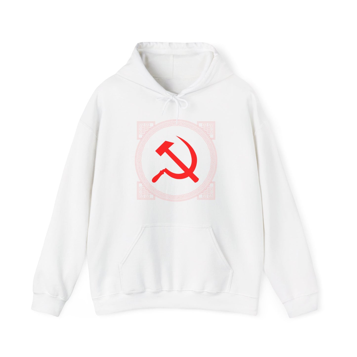 Communist Hammer and Sickle with Chinese East Asian Style Boarder Leftist Socialist Unisex Heavy Blend™ Hooded Sweatshirt