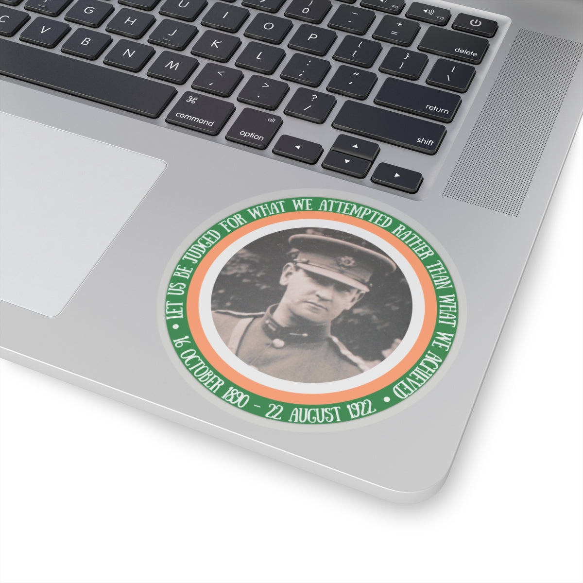 Michael Collins Quote Republic of Ireland Flag Irish Republican United Ireland Sticker Kiss-Cut Sticker