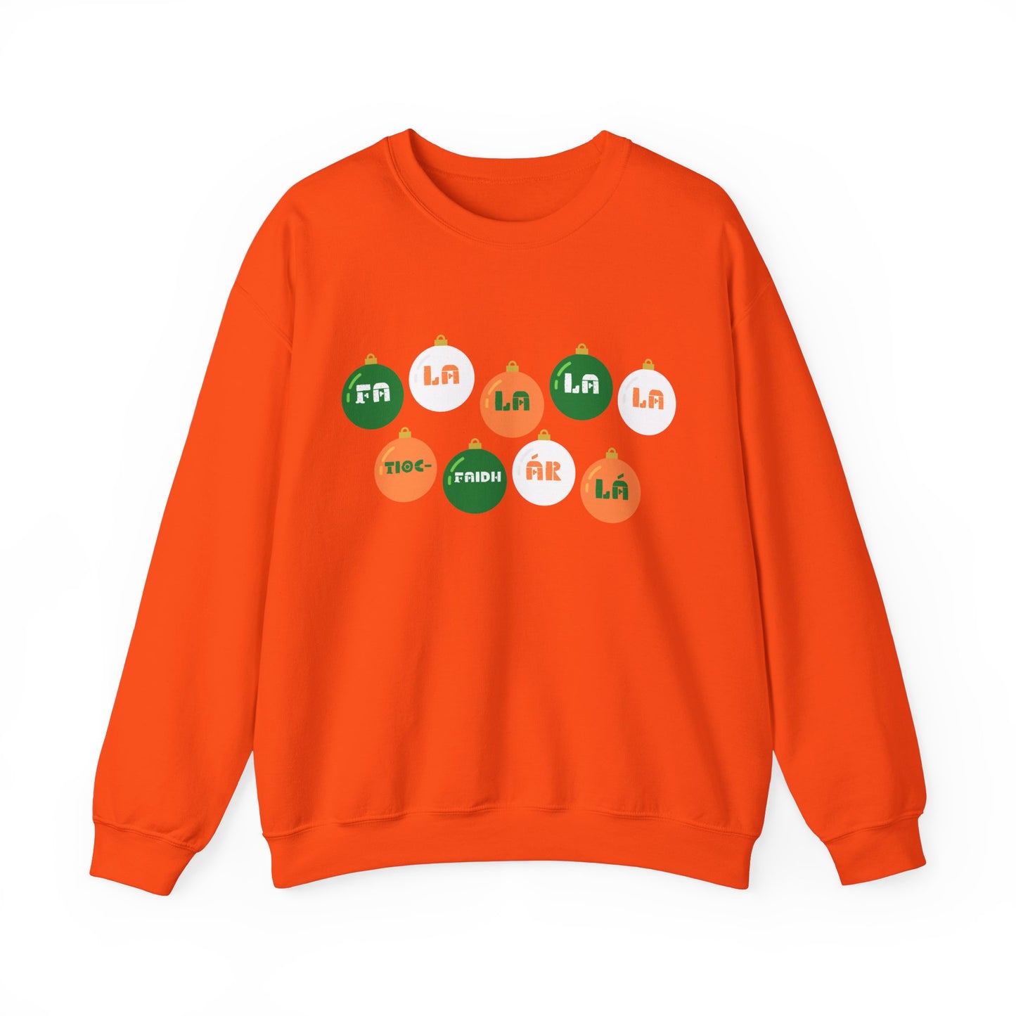 Irish Republican Army Tiocfaidh ár lá United Ireland IRA Deck The Halls Baubles Christmas Jumper Unisex Heavy Blend Crewneck Xmas Sweatshi