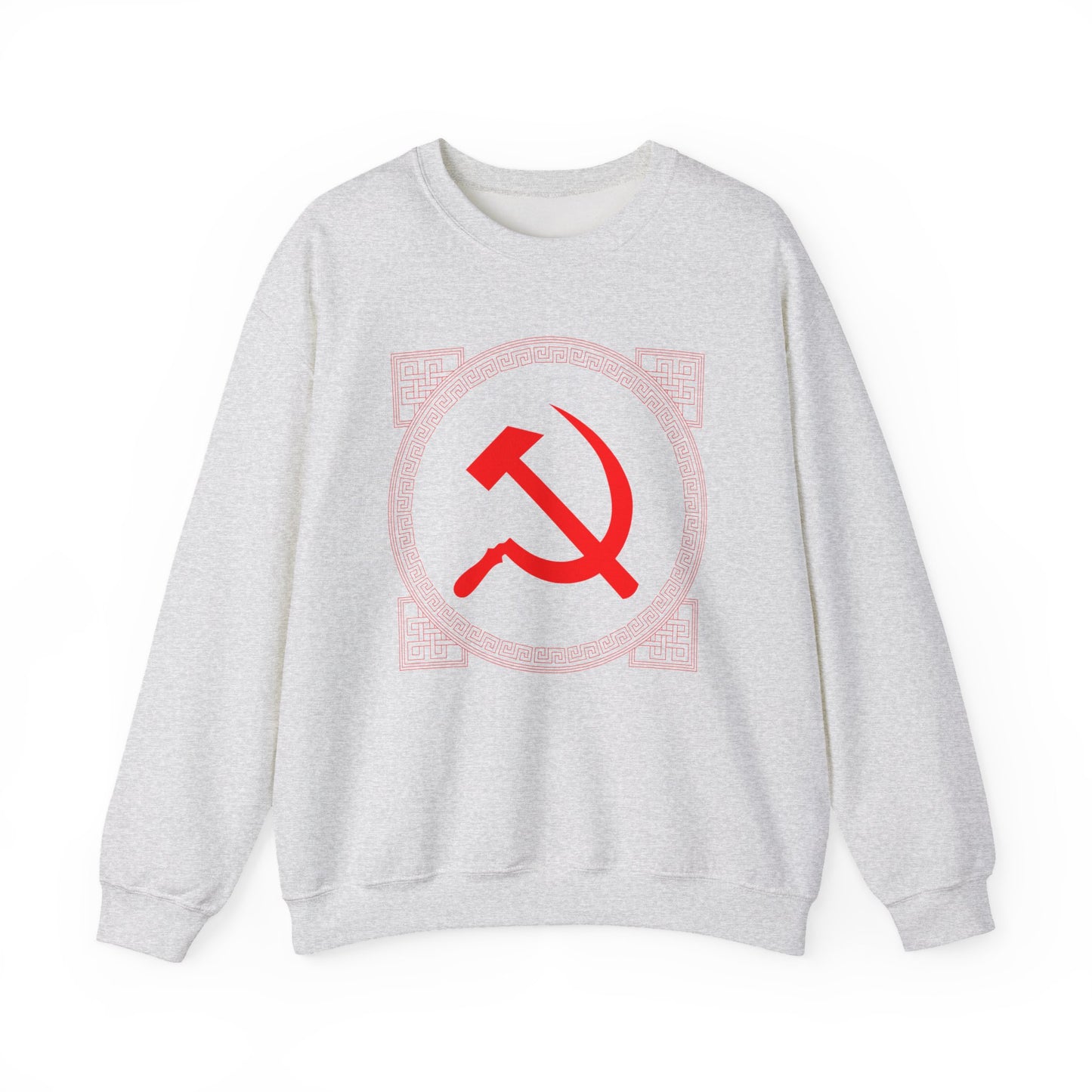 Communist Hammer and Sickle with Chinese East Asian Style Boarder Leftist Socialist Unisex Heavy Blend™ Crewneck Sweatshirt