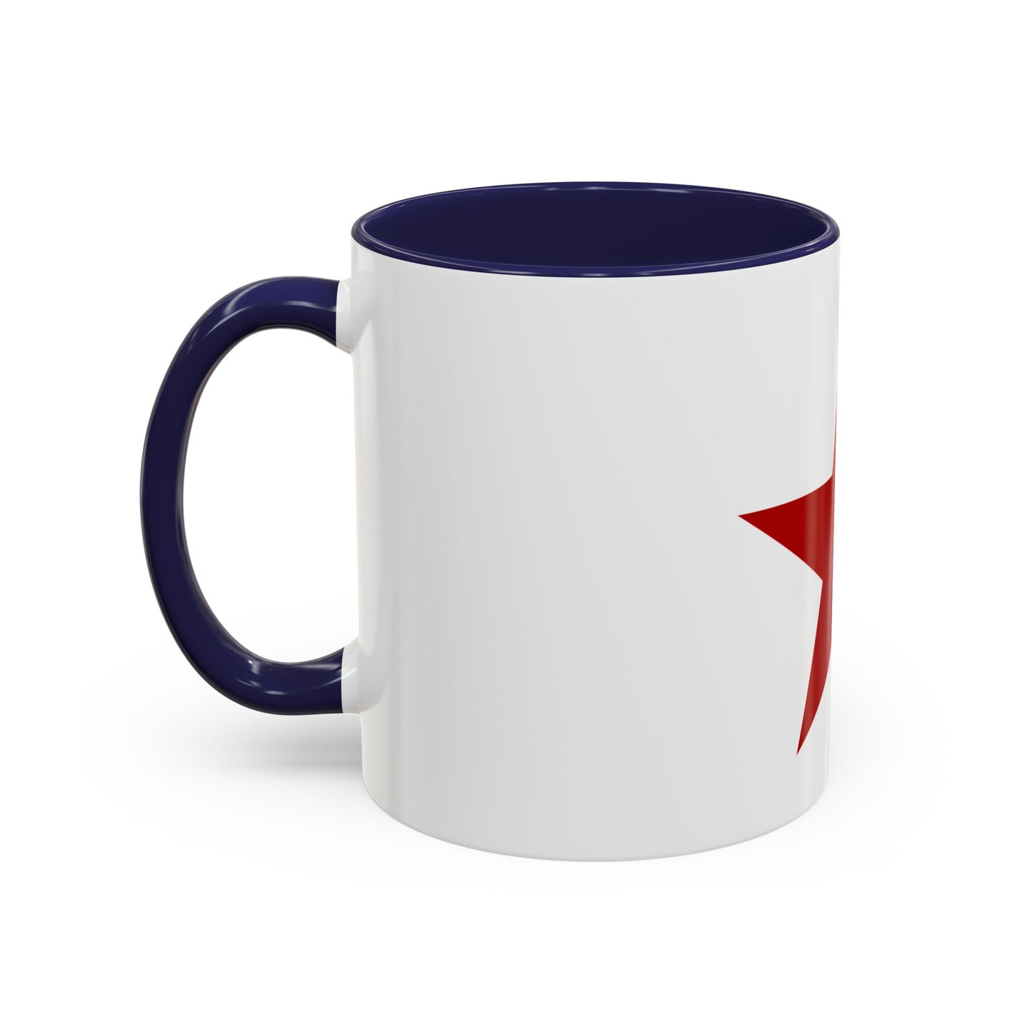 Socialist Red Star Inside Colour Accent Communist 11oz Coffee Mug