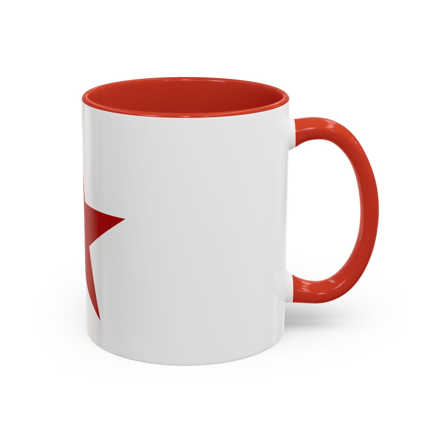 Socialist Red Star Inside Colour Accent Communist 11oz Coffee Mug