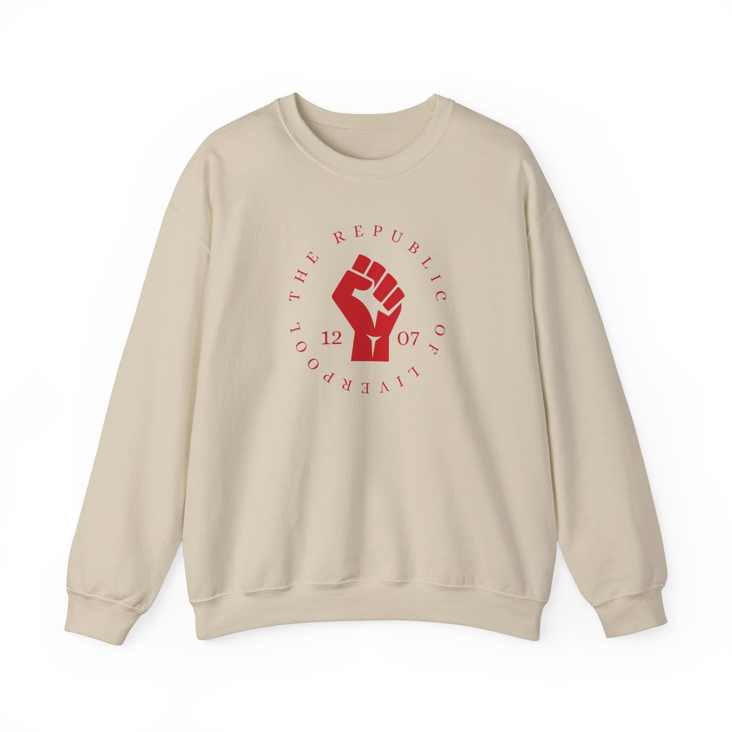 Scouse The Republic of Liverpool 1207 Fist Scouser Unisex Heavy Blend™ Crewneck Sweatshirt