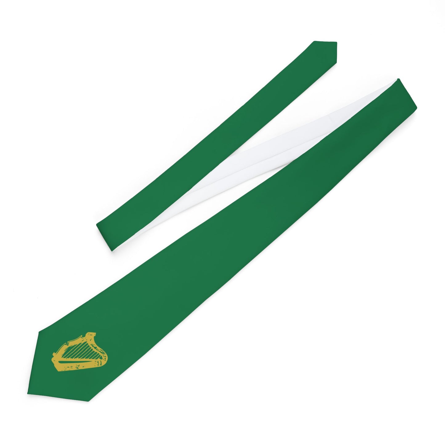 Irish Green and Gold Harp St Patrick's Day United Ireland Irish Republican Erin go Bragh Necktie