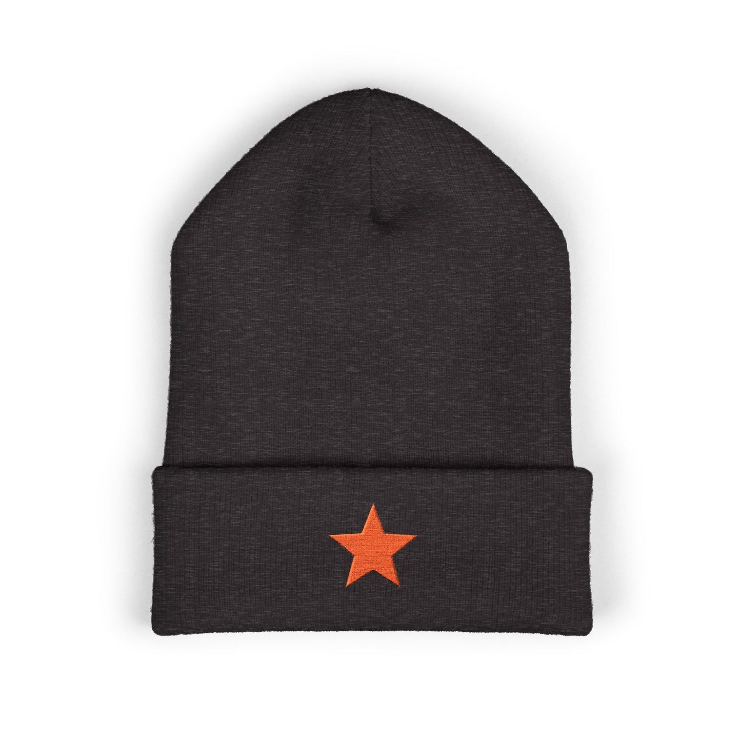 Socialist Embroidered Red Star Communist Leftist Cuffed Beanie Hat