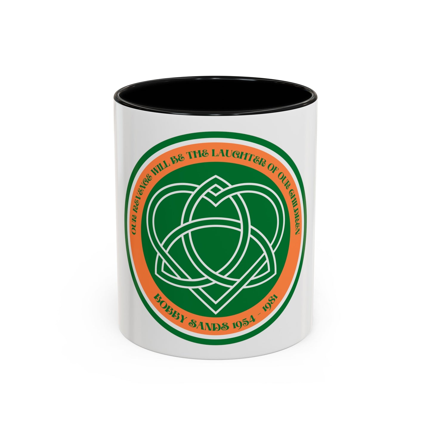 Bobby Sands United Ireland Hunger Striker IRA Commemorative Our Revenge Will Be The Laughter of Our Children Accent Mug