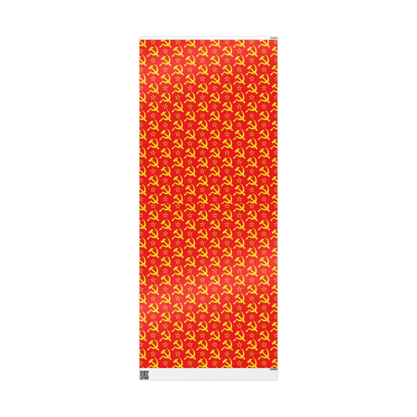 Leftist Hammer and Sickle Socialist Red and Yellow Communist Christmas and Birthday Wrapping Paper