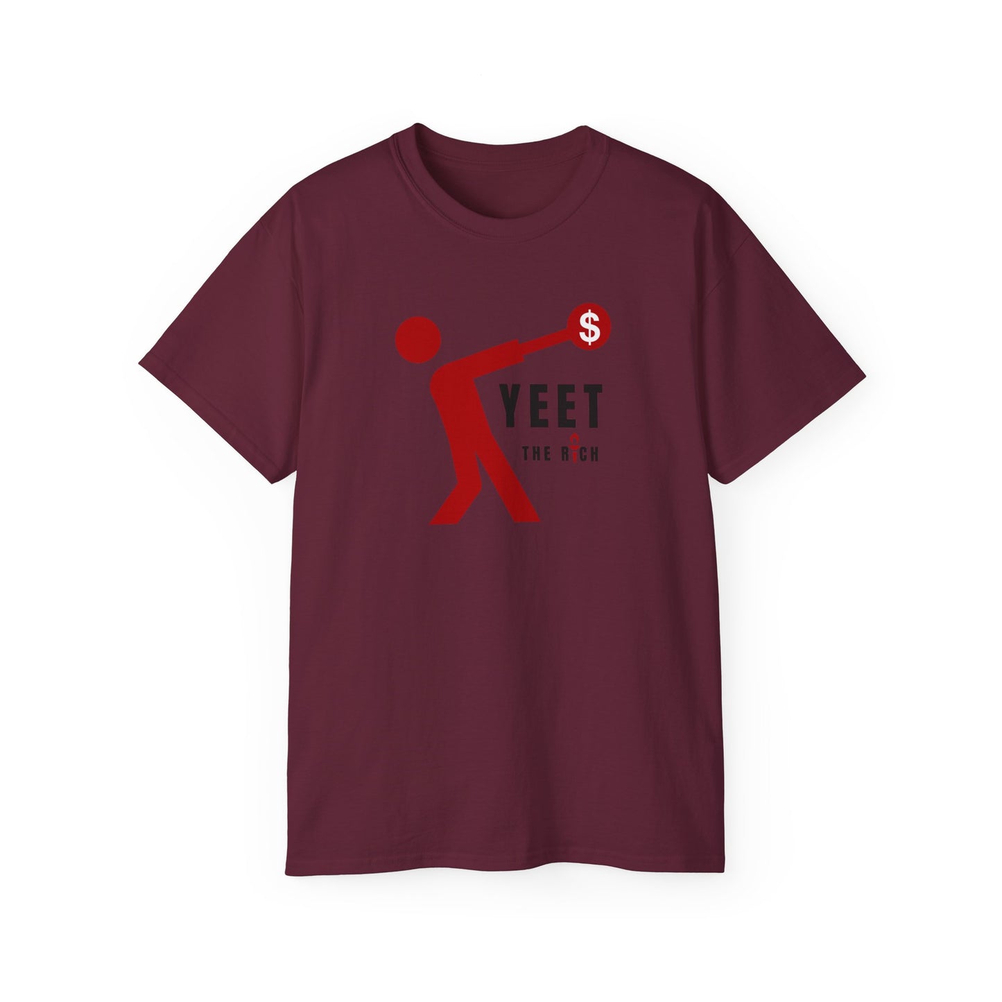Yeet The Rich Socialist Communist Anti Capitalist Hammer Throw Track and Field Unisex Ultra Cotton Tee