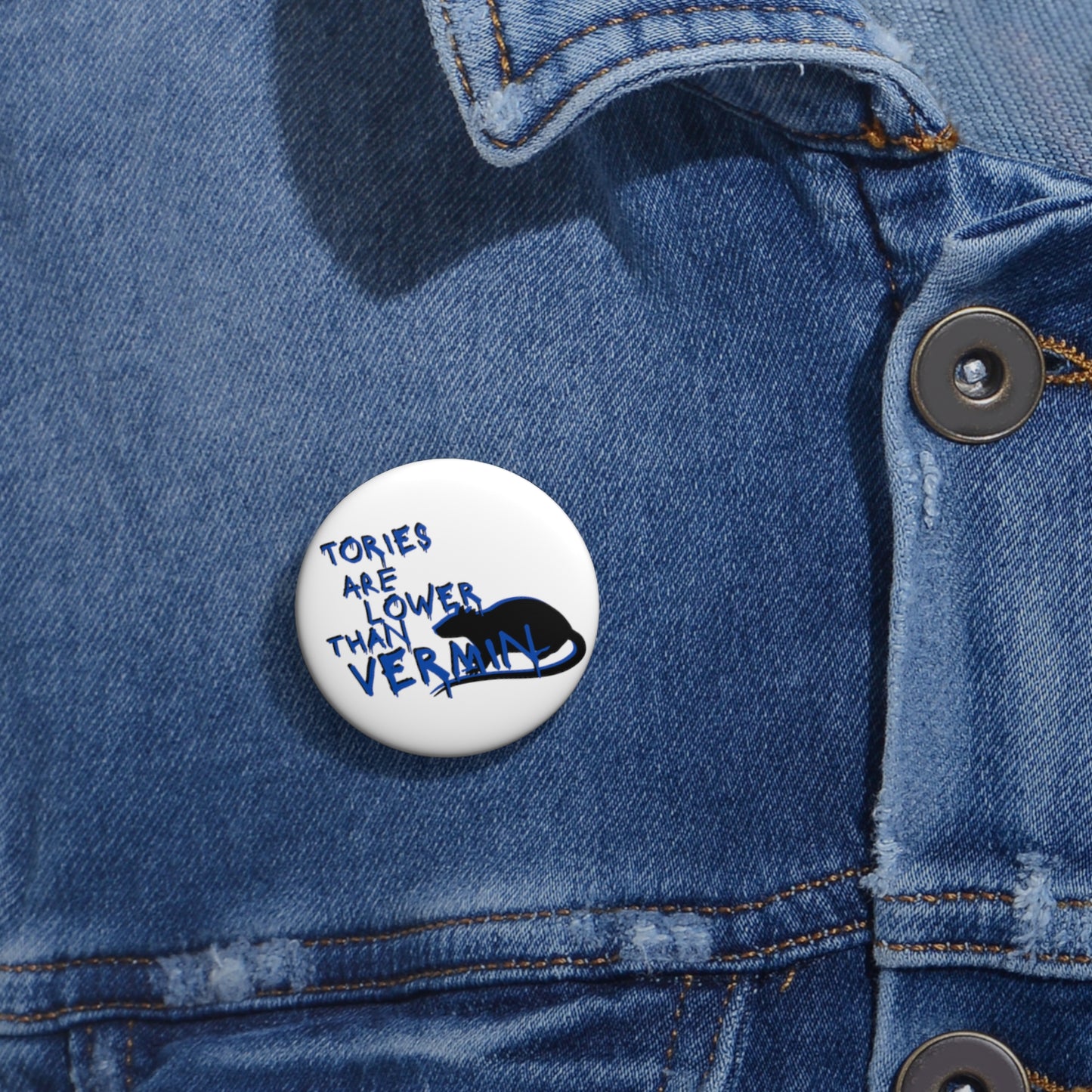 Nye Bevan Tories Are Lower Than Vermin Socialist Labour Party Pin Badge Button