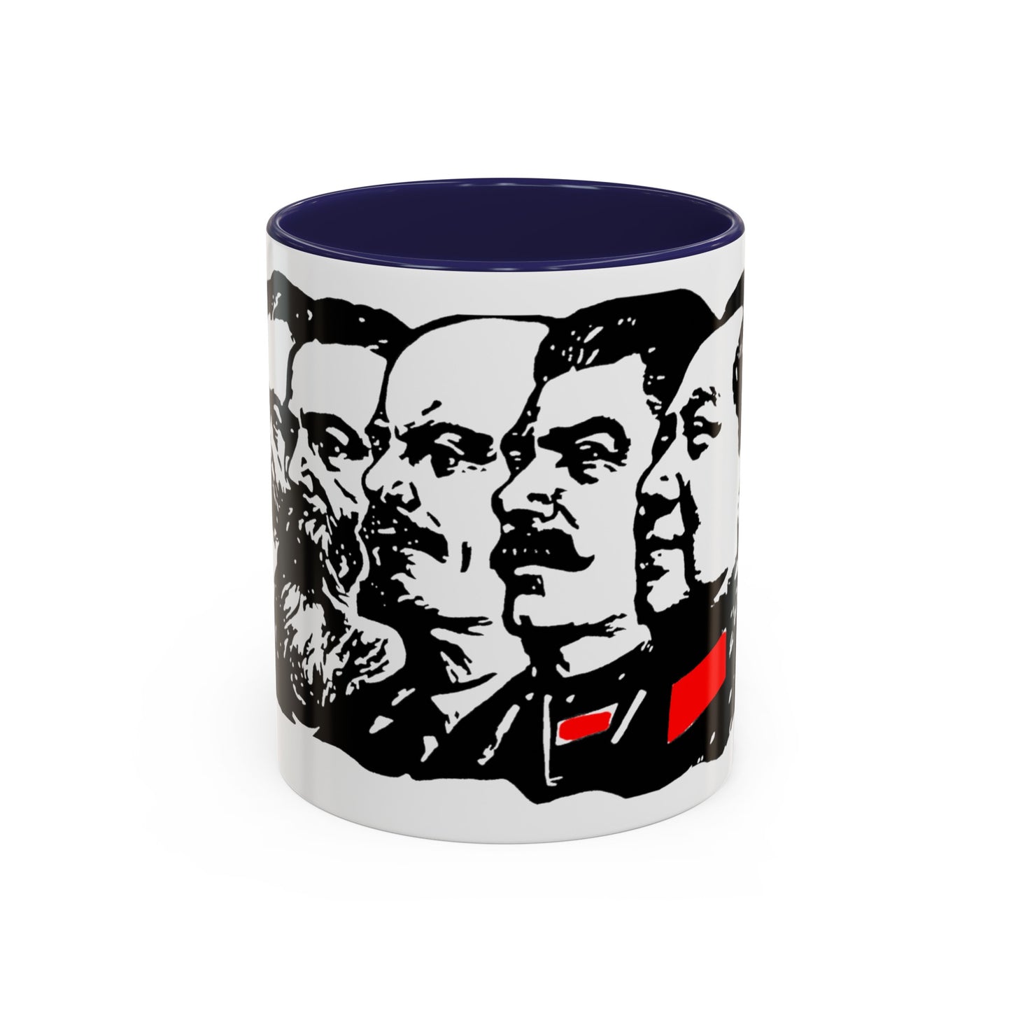 Marx Engels Lenin Stalin and Mao Communist Marxist Accent Coffee Mug