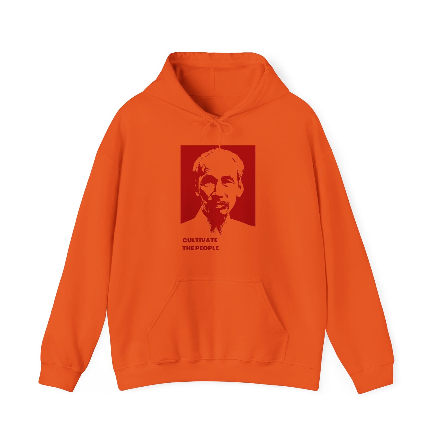 Ho Chi Minh Cultivate The People Vietnam Cold War Revolutionary Uncle Ho Unisex Heavy Blend™ Hooded Sweatshirt