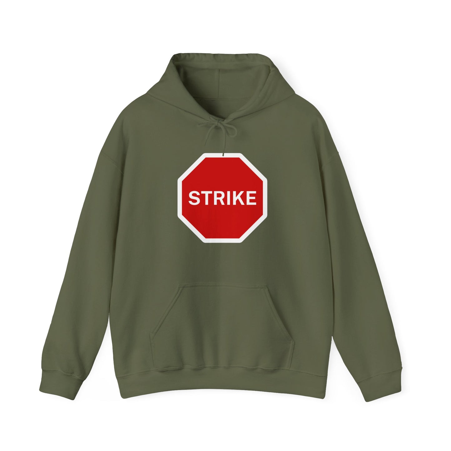 Labour Union Strike Stop Sign Red Leftist Socialist Trade Union Hoodie Unisex Heavy Blend Hooded Sweatshirt