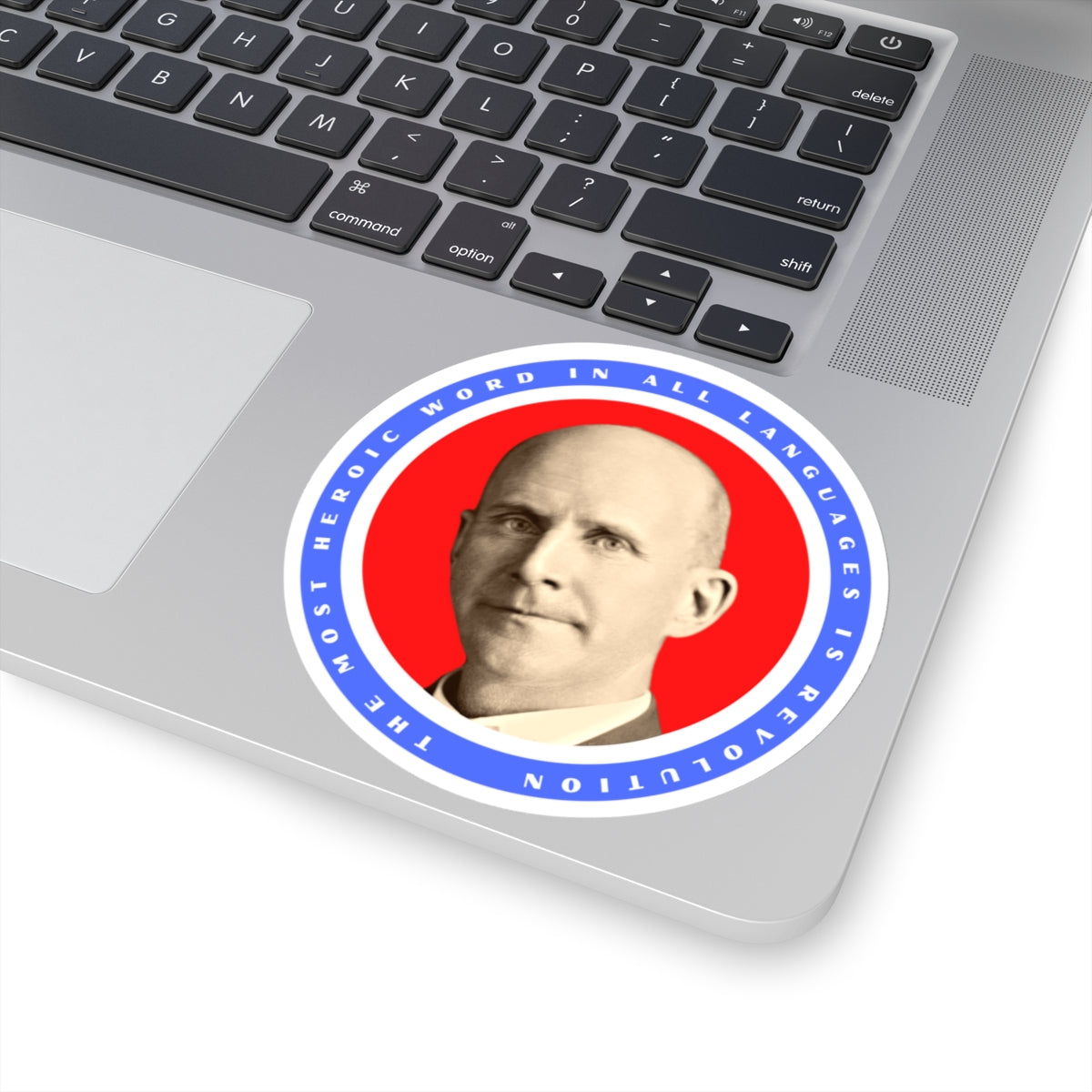 American Socialist Eugene Debs Quote SPUSA SPA Leftist Kiss-Cut Sticker