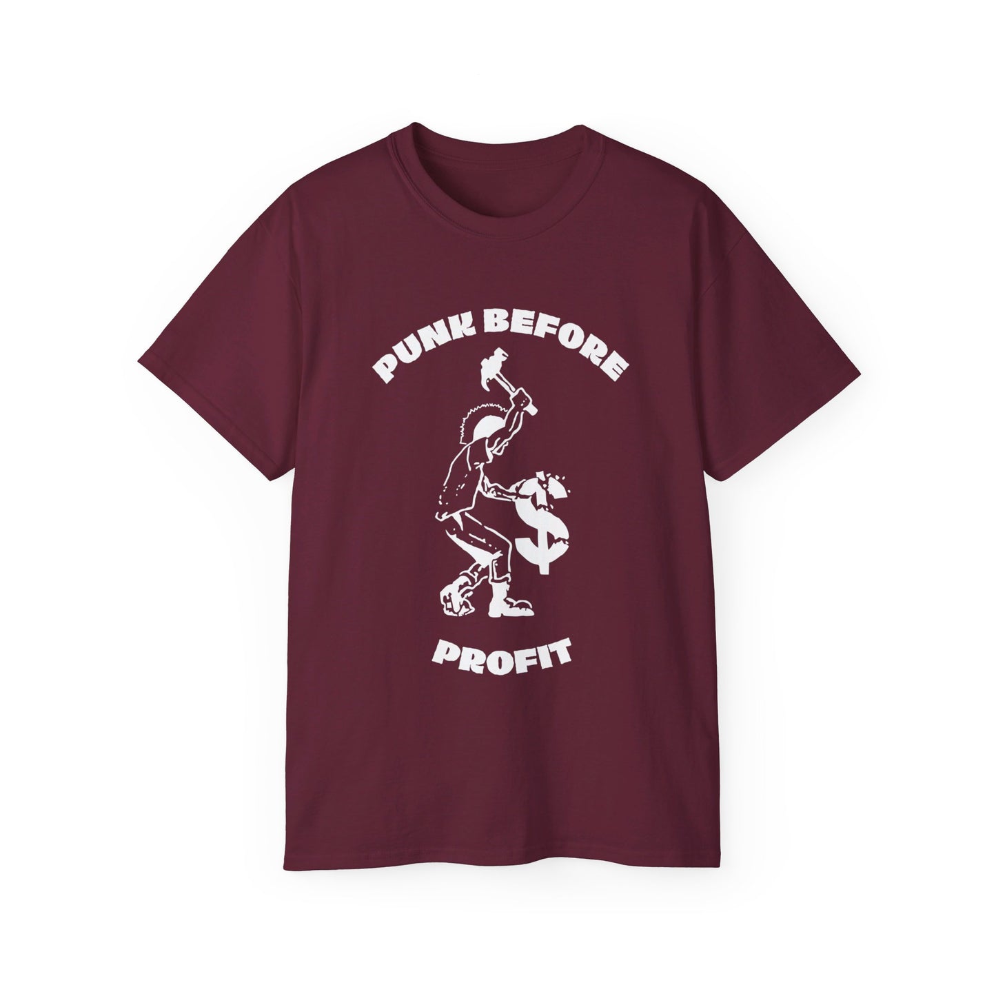 Punk Before Profit Music Anti Capitalist Leftist Unisex Ultra Cotton Tee
