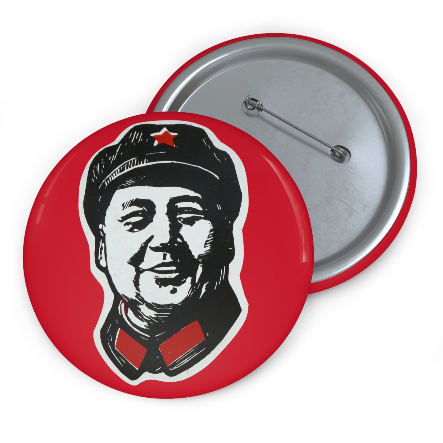 Chairman Mao Zedong Communist CCP China Pin Badge Button