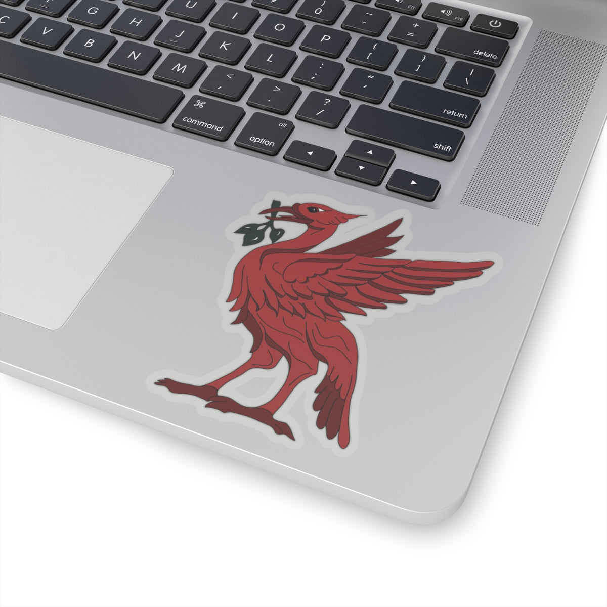 Hand Drawn Liverpool Red Liver Bird Scouse Kiss-Cut Sticker