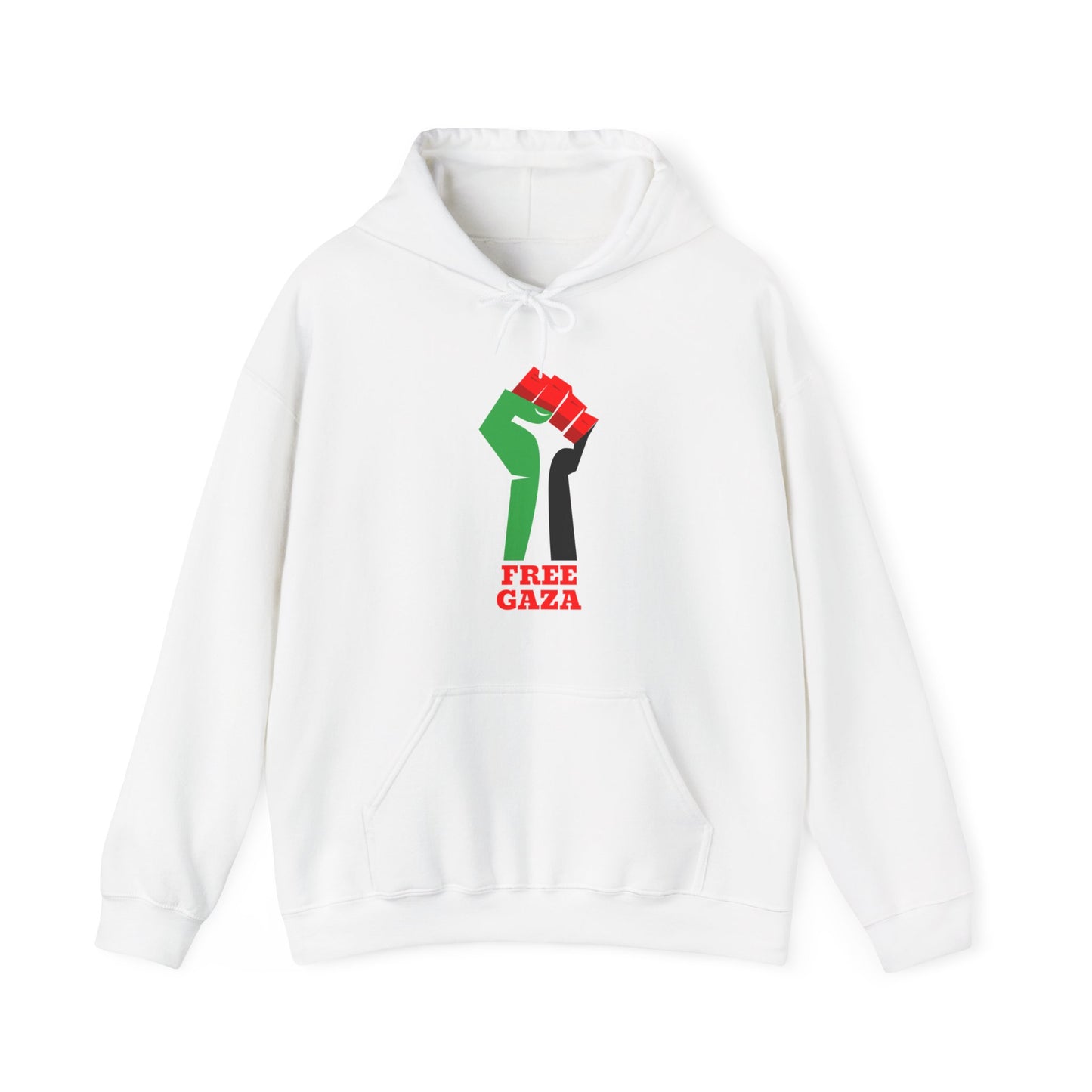 Palestine Free Gaza Palestinian Flag Fist Free Palestine Solidarity Unisex Heavy Blend™ Hooded Sweatshirt