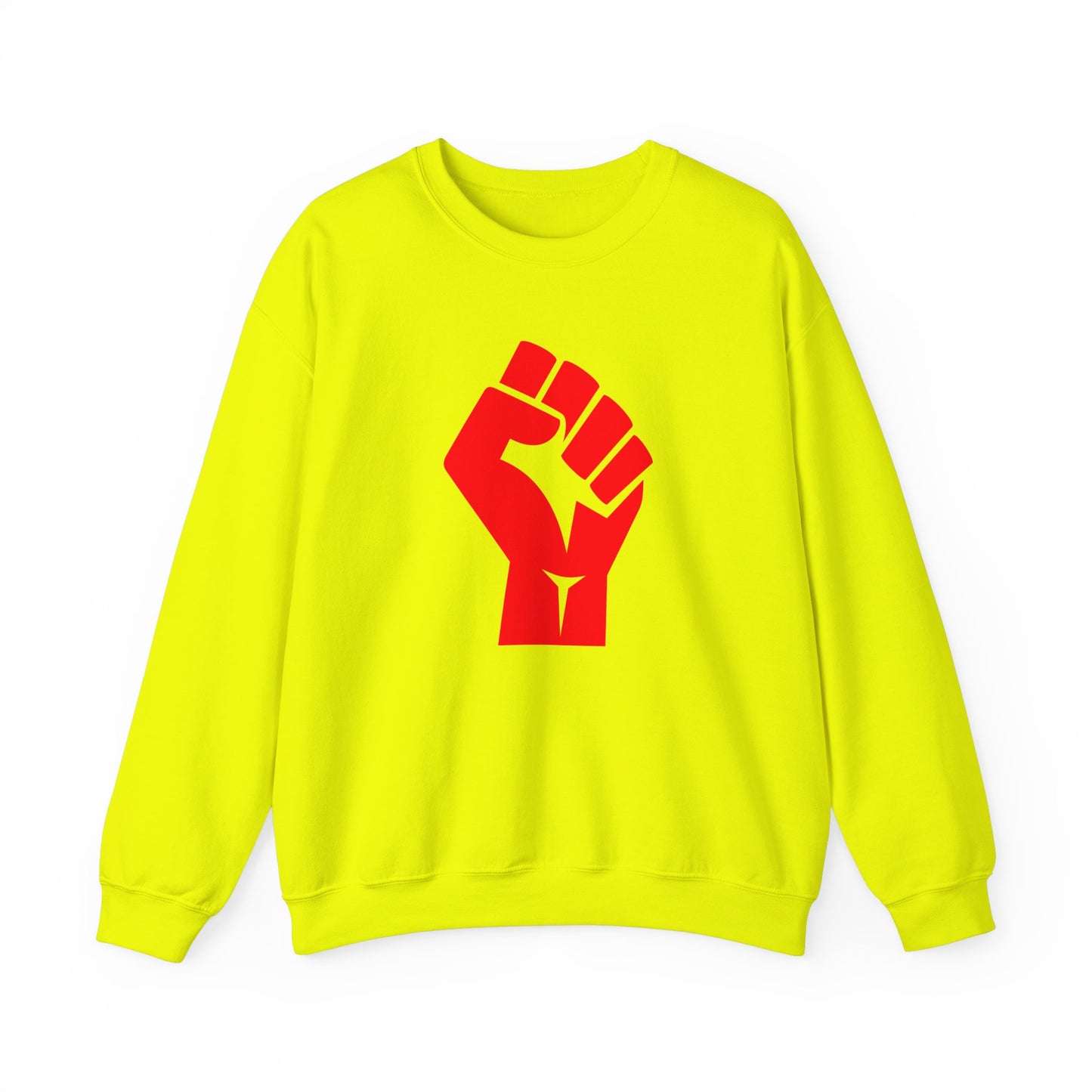 Leftist Solidarity Red Fist Socialist Communist Unisex Heavy Blend™ Crewneck Sweatshirt