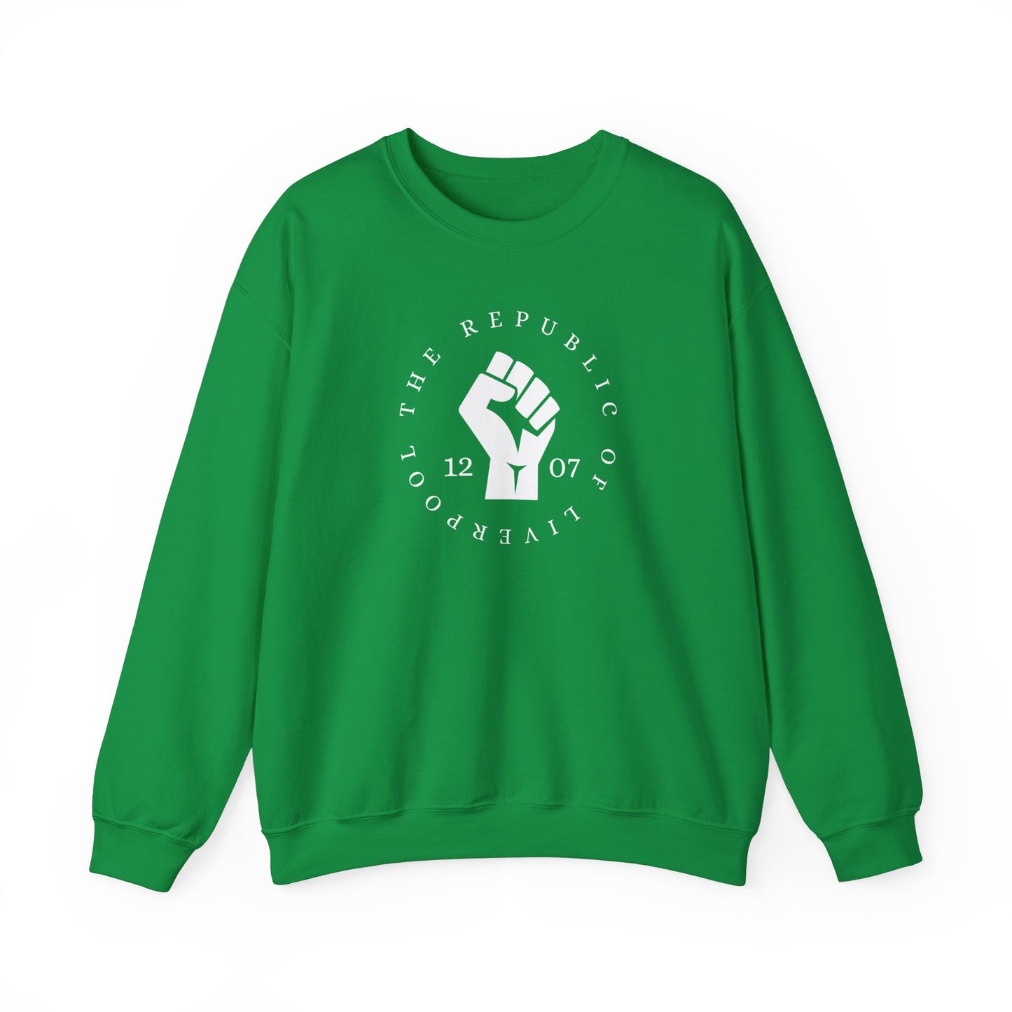Scouse The Republic of Liverpool 1207 Fist Scouser Unisex Heavy Blend™ Crewneck Sweatshirt