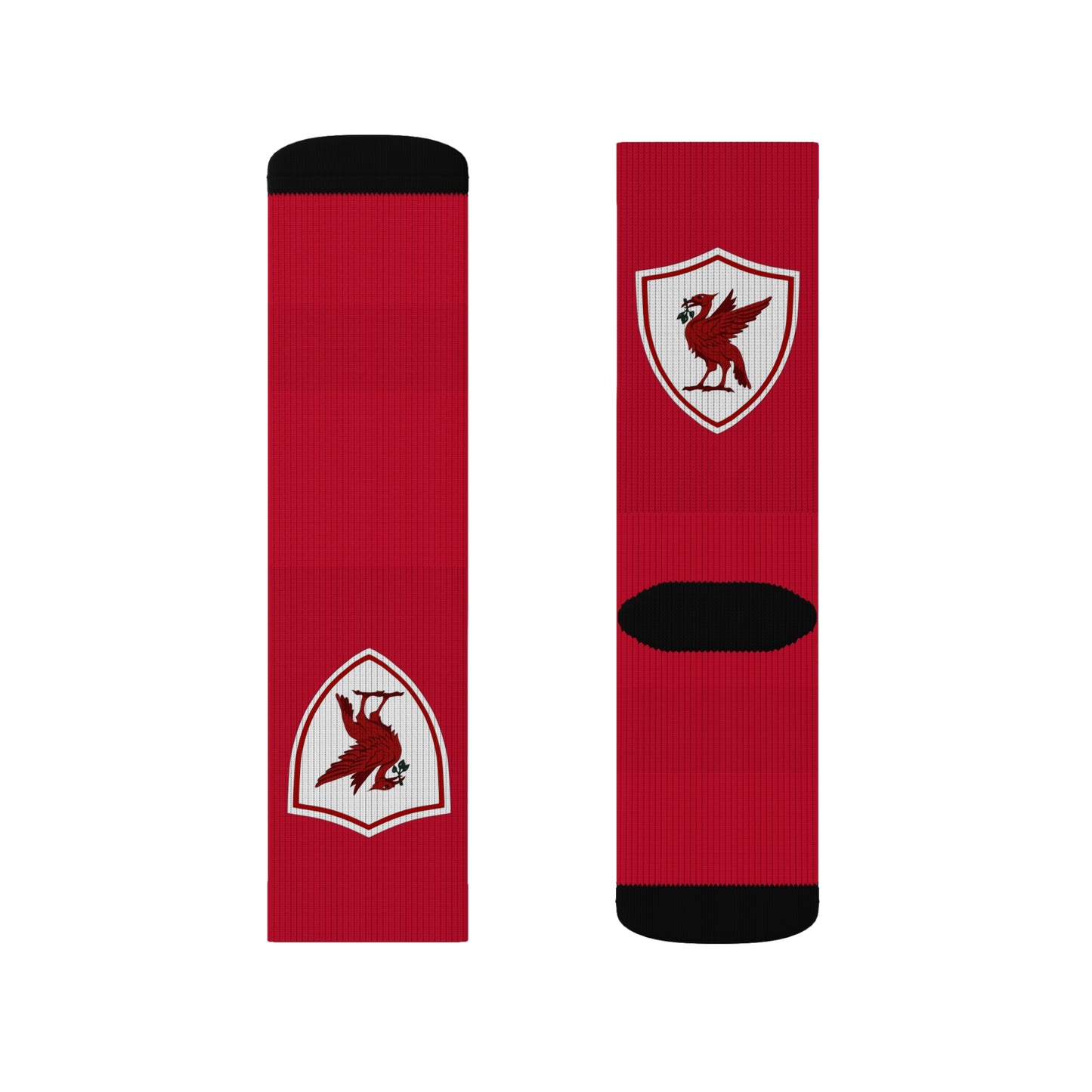 Liverpool Liver Bird Scouse Red YNWA LFC Sublimation Socks