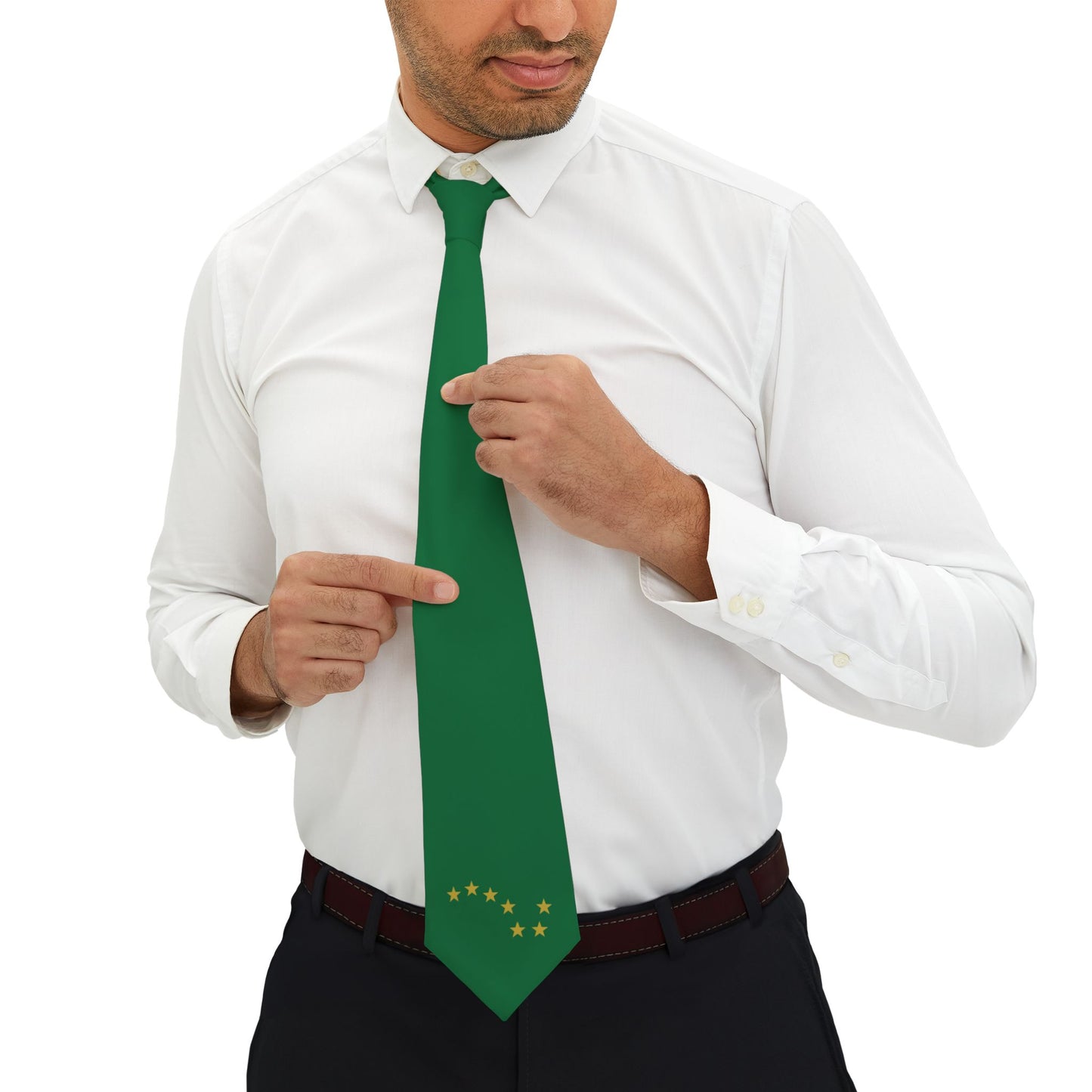 Irish Starry Plough Green White and Gold United Ireland Irish Republican Erin go Bragh Necktie