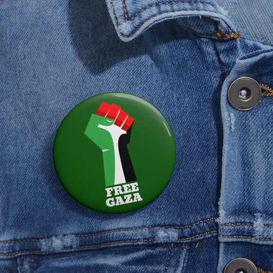 Palestine Free Gaza Palestinian Flag Fist Free Palestine Solidarity Pin Badge Button