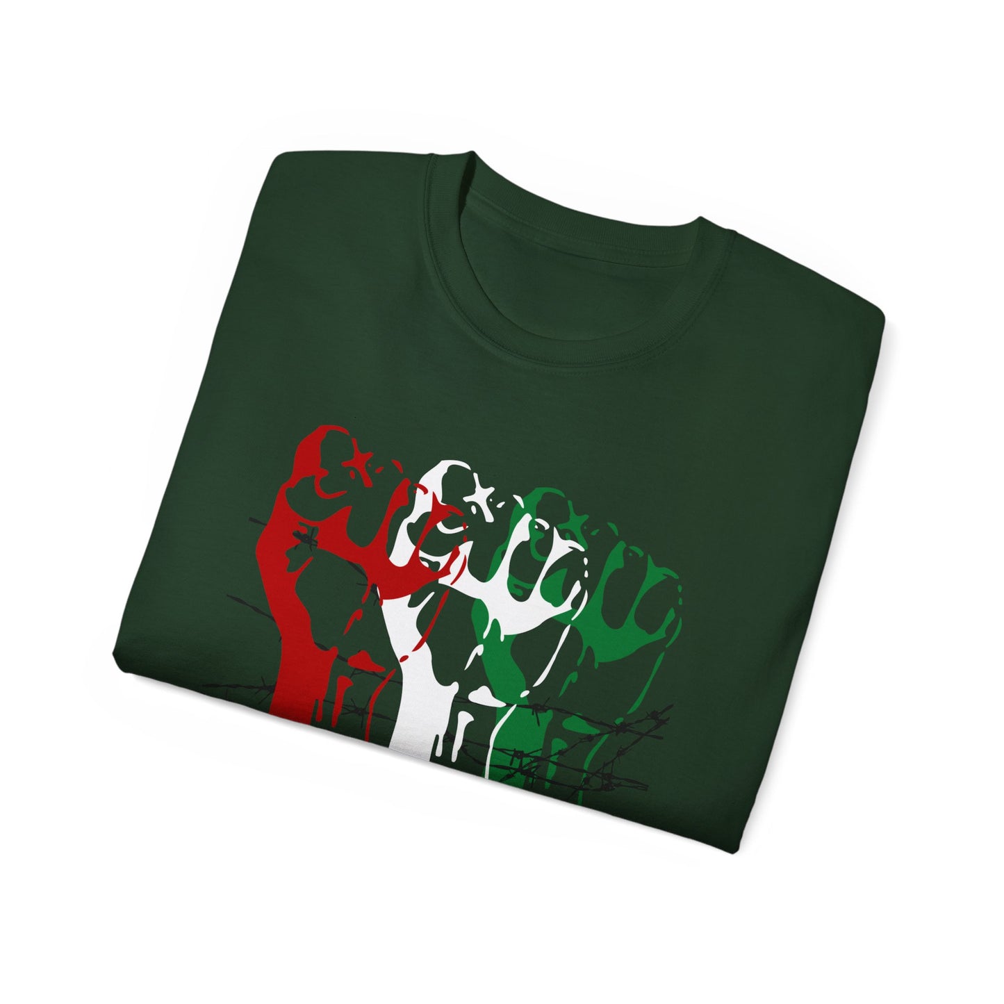 Free Palestine Palestinian Solidarity Flag Unisex Ultra Cotton Tee