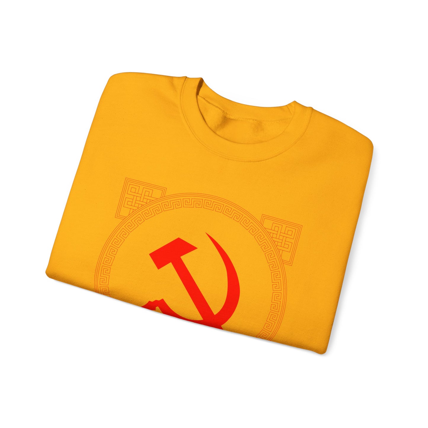 Communist Hammer and Sickle with Chinese East Asian Style Boarder Leftist Socialist Unisex Heavy Blend™ Crewneck Sweatshirt