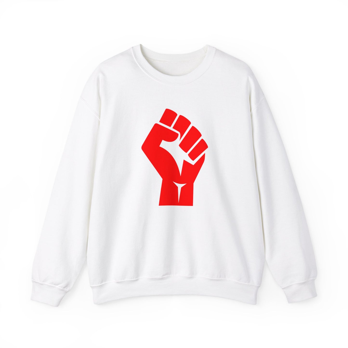 Leftist Solidarity Red Fist Socialist Communist Unisex Heavy Blend™ Crewneck Sweatshirt