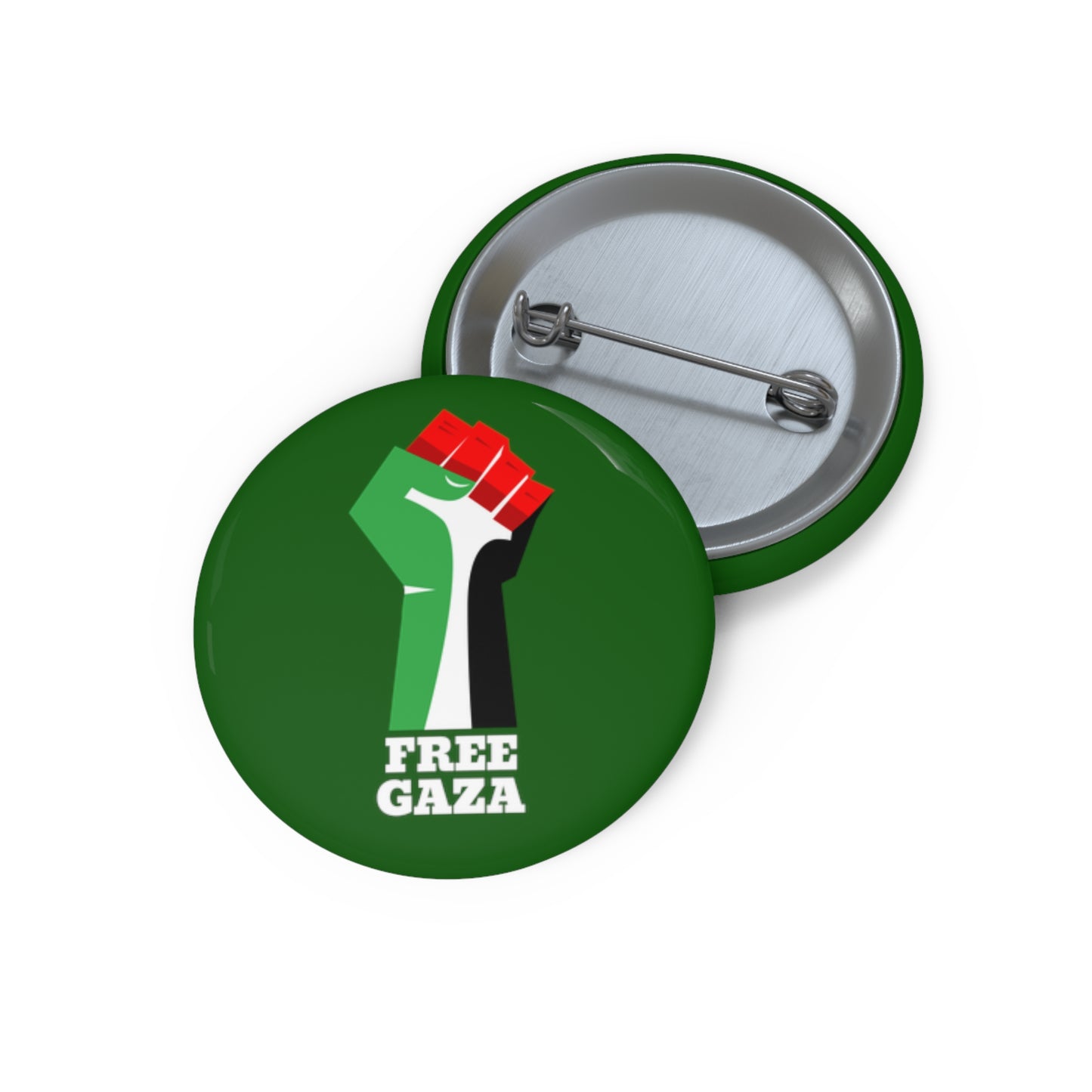 Palestine Free Gaza Palestinian Flag Fist Free Palestine Solidarity Pin Badge Button