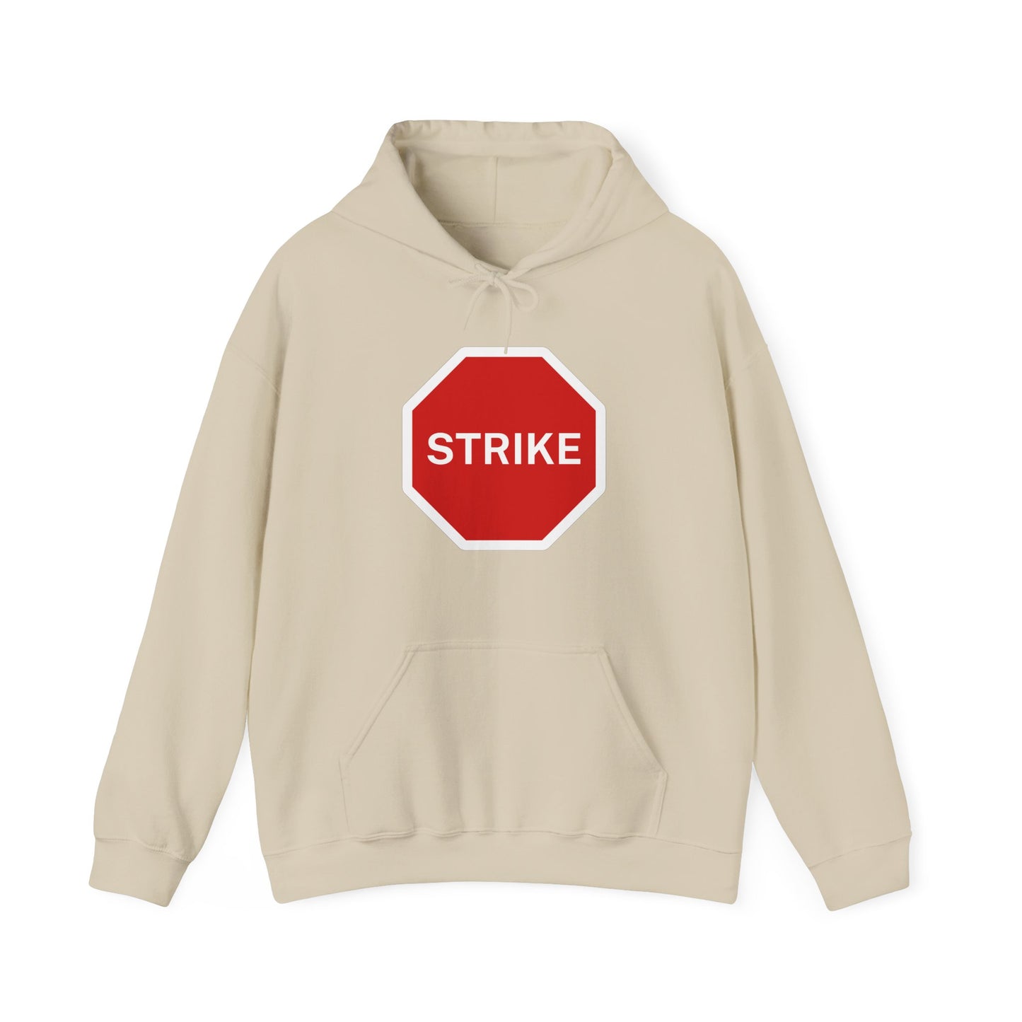 Labour Union Strike Stop Sign Red Leftist Socialist Trade Union Hoodie Unisex Heavy Blend Hooded Sweatshirt