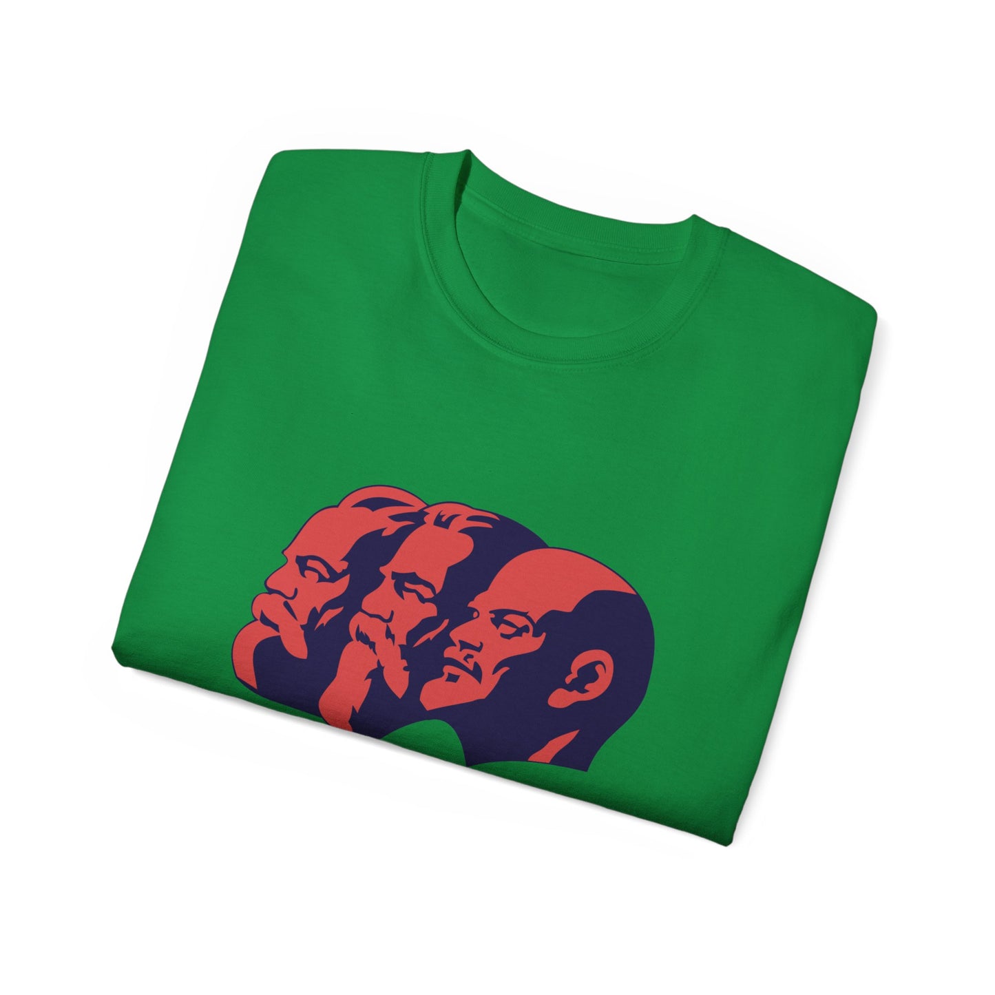 Socialist Marx Engels and Lenin 60's 70's Print Style Communist Marxist Leninists Retro Unisex Ultra Cotton Tee