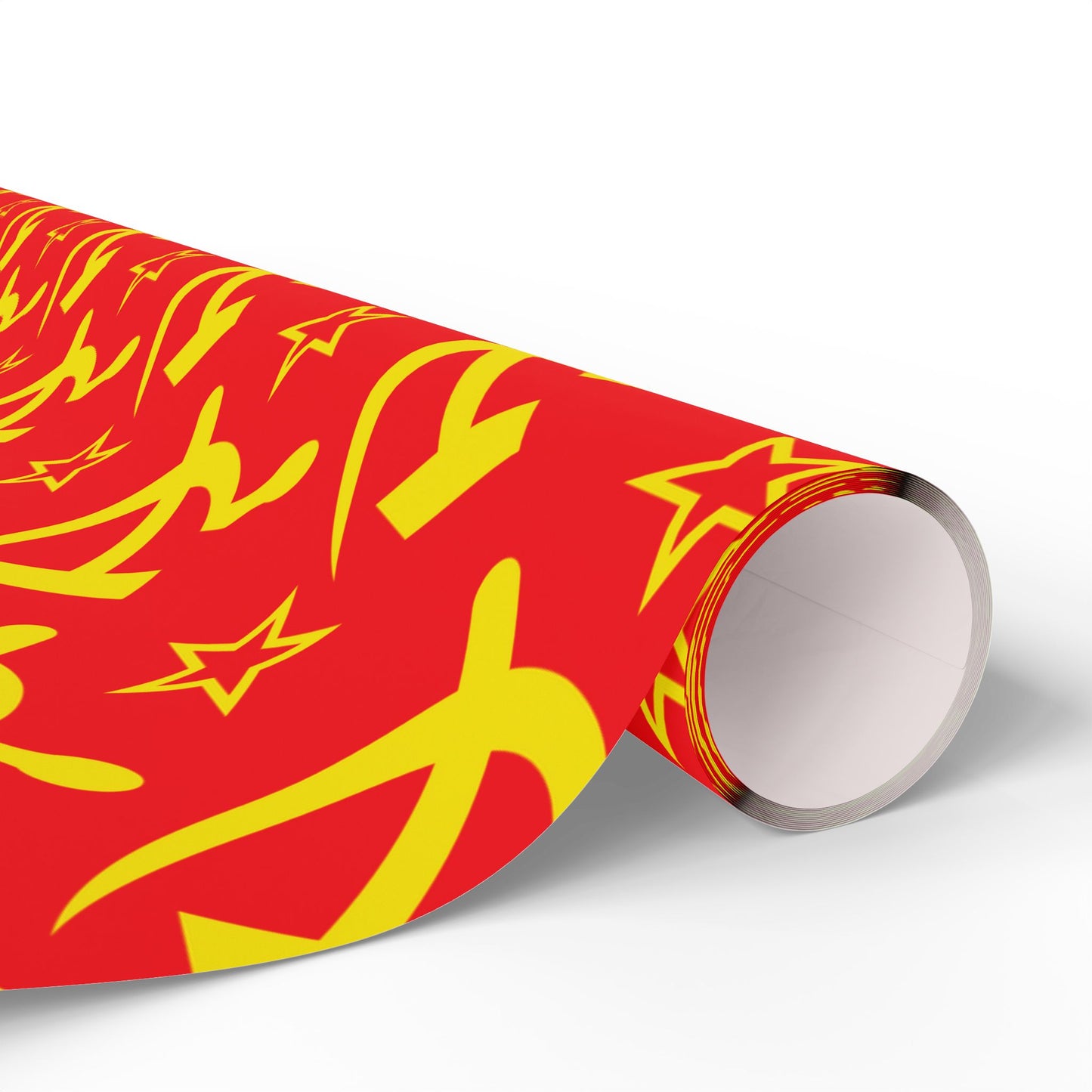 Leftist Hammer and Sickle Socialist Red and Yellow Communist Christmas and Birthday Wrapping Paper