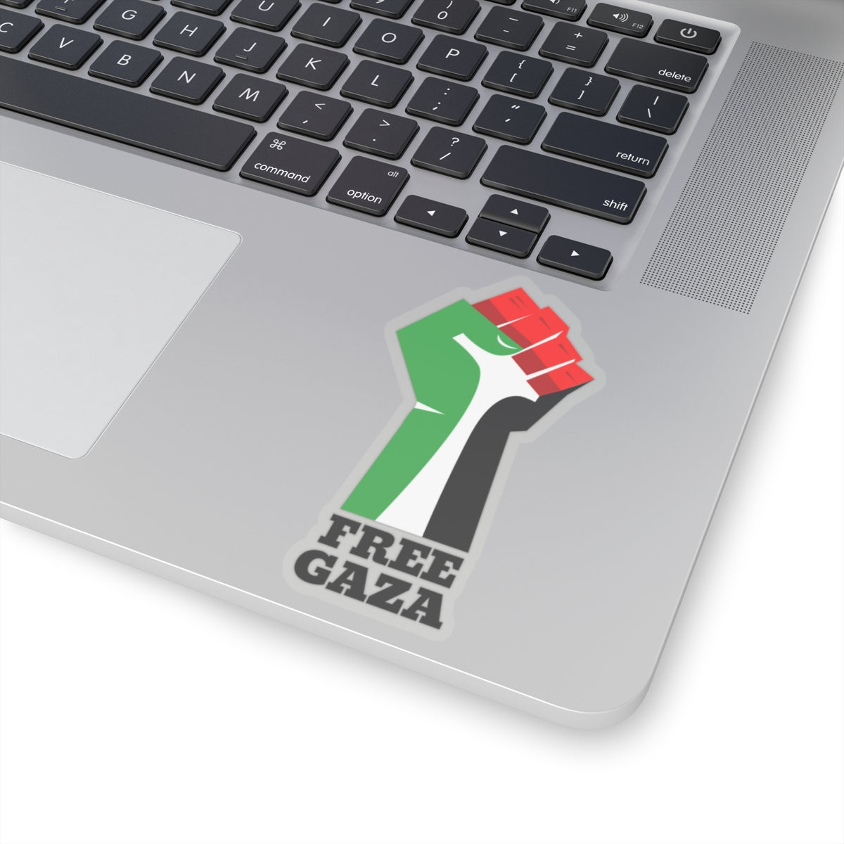 Palestine Free Gaza Palestinian Flag Fist Free Palestine Solidarity Kiss-Cut Sticker