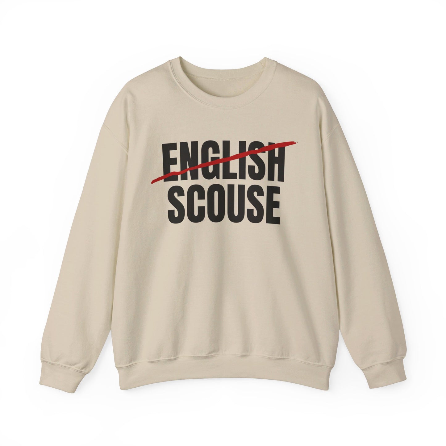 Scouse Not English Liverpool Scouser People's Republic of Liverpool Unisex Heavy Blend Crewneck Sweatshirt