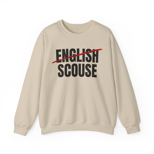 Scouse Not English Liverpool Scouser People's Republic of Liverpool Unisex Heavy Blend Crewneck Sweatshirt