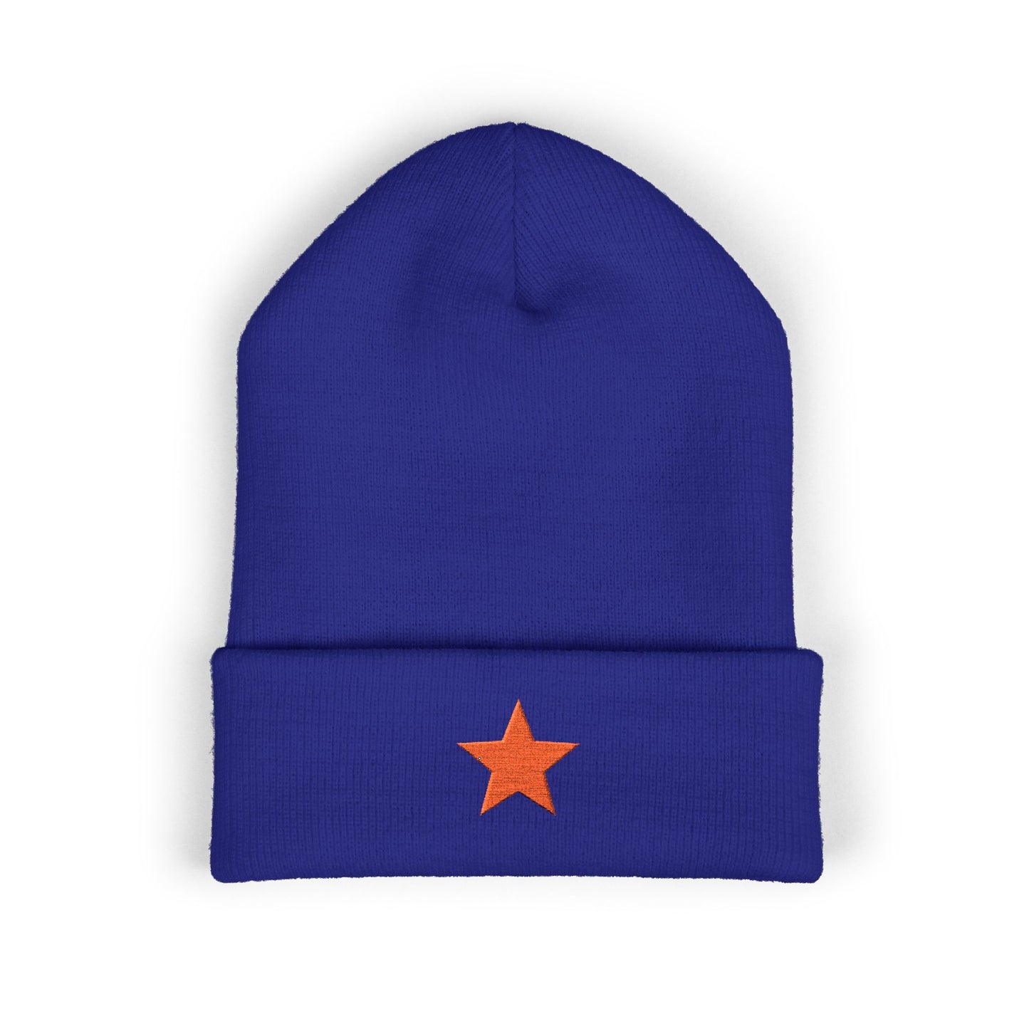 Socialist Embroidered Red Star Communist Leftist Cuffed Beanie Hat