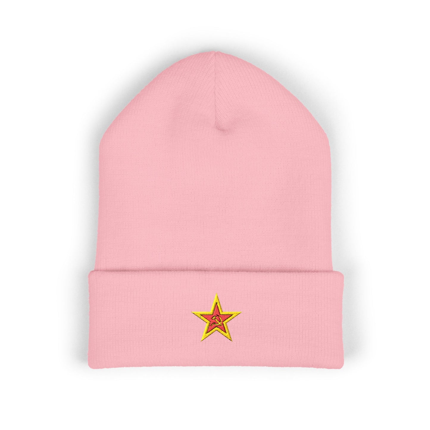 Socialist Embroidered Leftist Hammer and Sickle Red Star Communist Beanie Hat