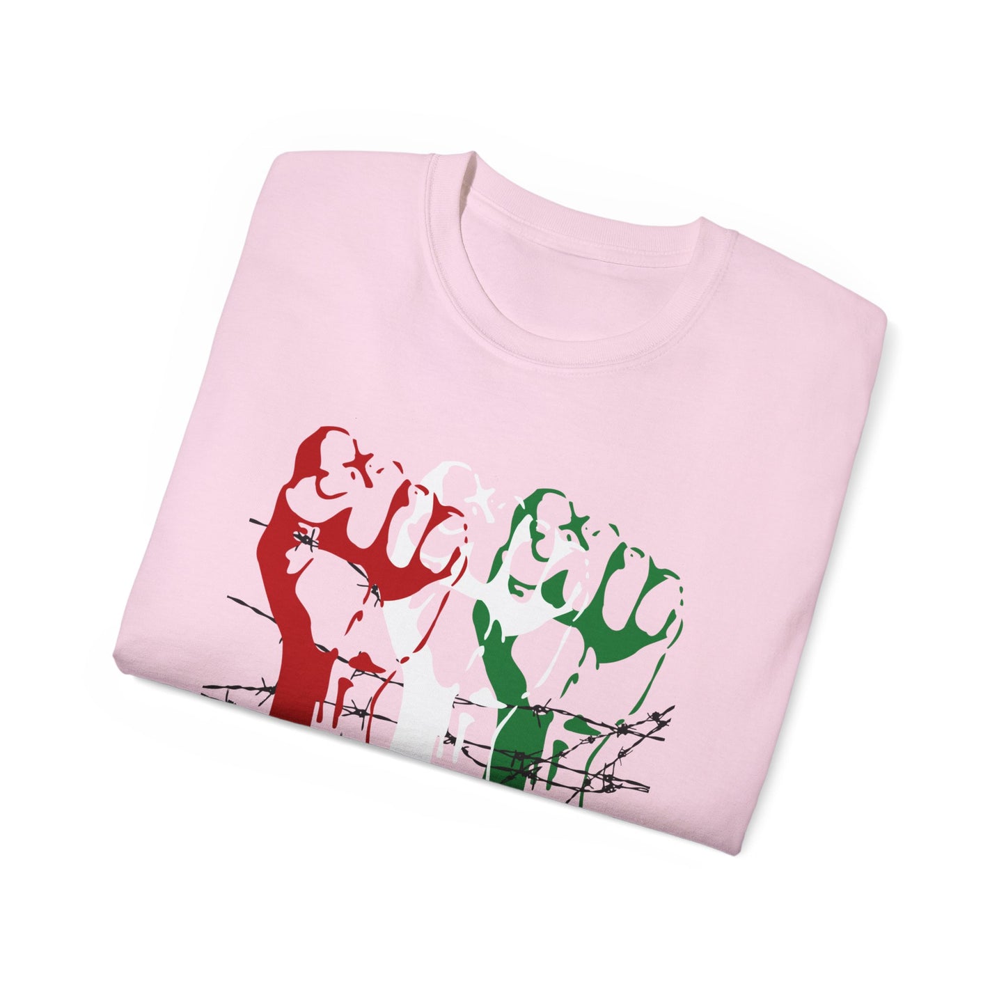 Free Palestine Palestinian Solidarity Flag Unisex Ultra Cotton Tee