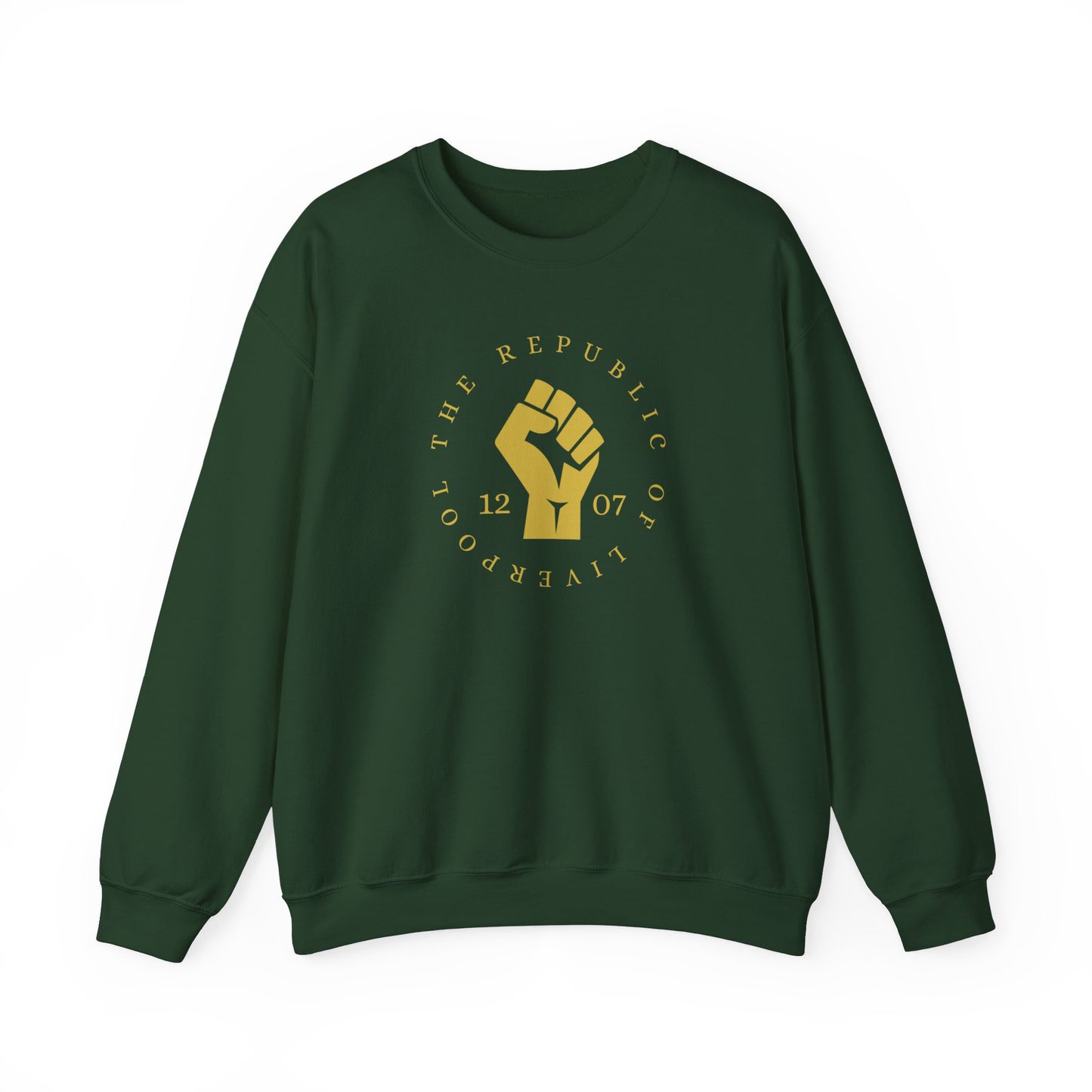 Scouse The Republic of Liverpool 1207 Fist Scouser Unisex Heavy Blend™ Crewneck Sweatshirt