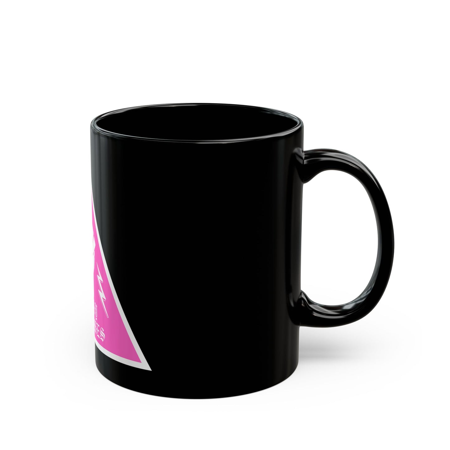 LGBTQ Plus Be Gay Do Crimes Pink Triangle with Fist Queer 11oz Black Mug
